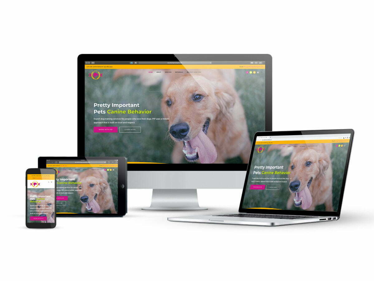 Pretty Important Pets Website Design