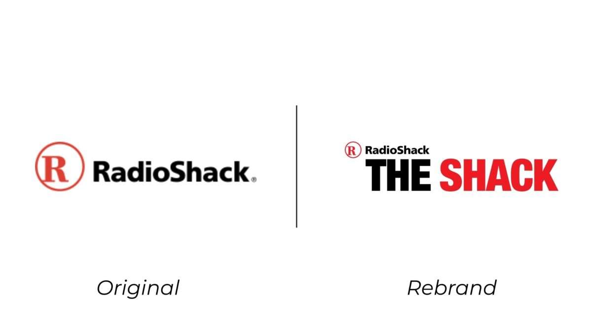 RadioShack Logo Before and After Cracker Barrel Rebrand Controversy Comparison