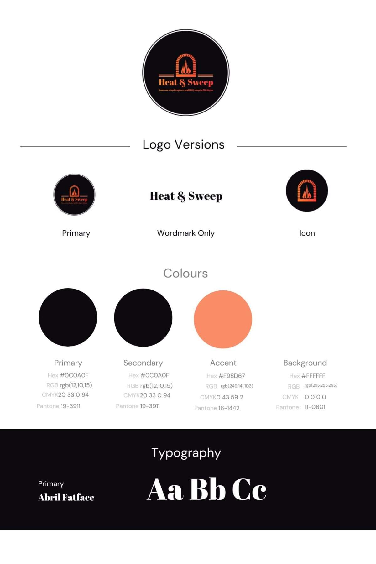 Heat and sweep of canton brand board guidelines and logo