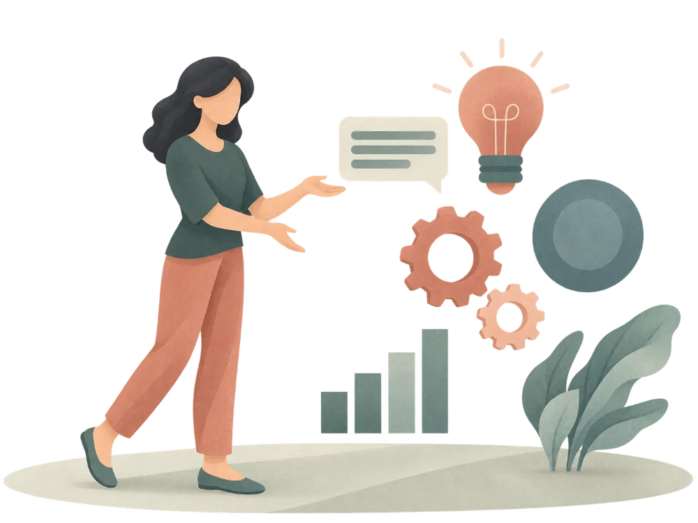 expeirence and growth illustration for website