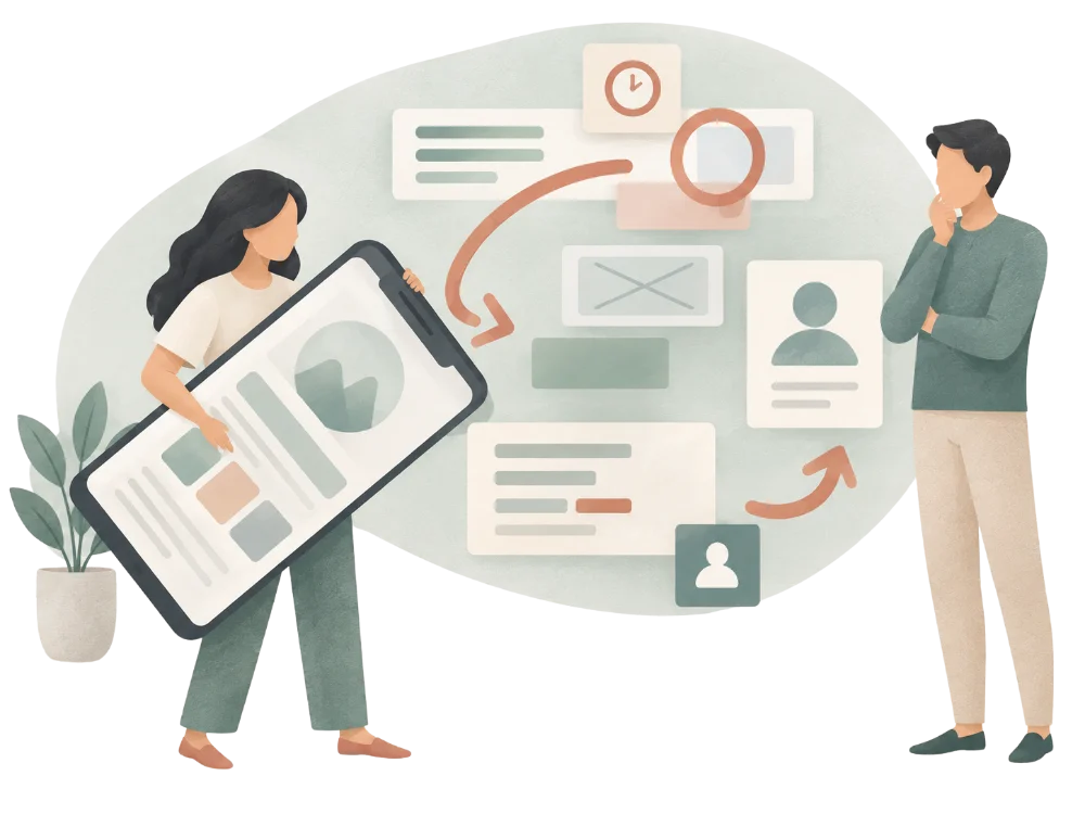 responsive website design illustration for website